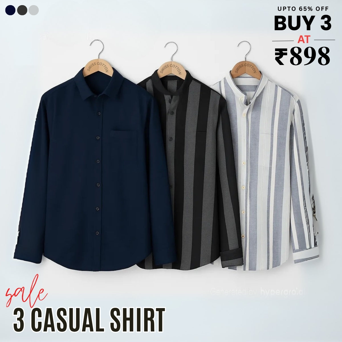 Stylish Branded Casual Shirts with Full Sleeves | CS-10