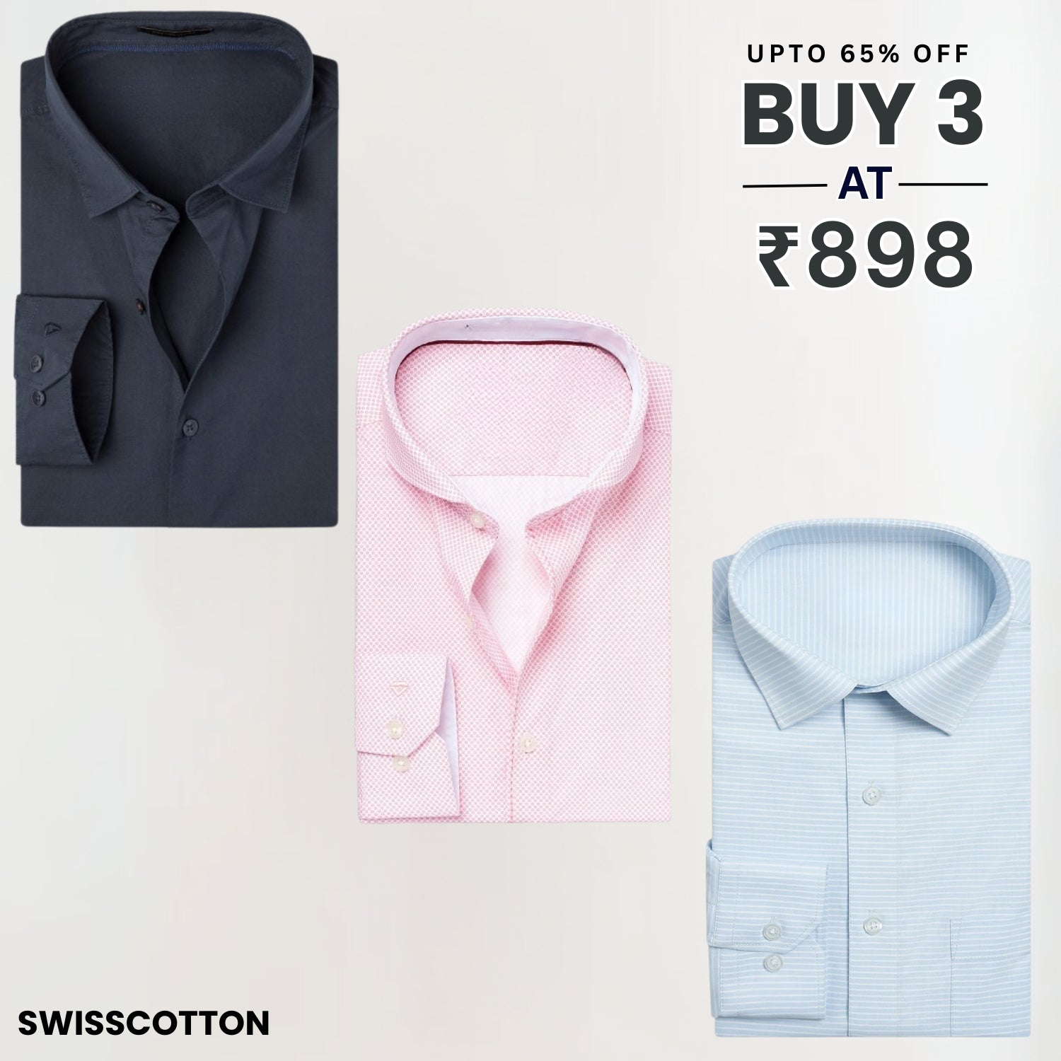 The Best 3 Formal Shirt Combo | Quality Meets Convenience | SC-01