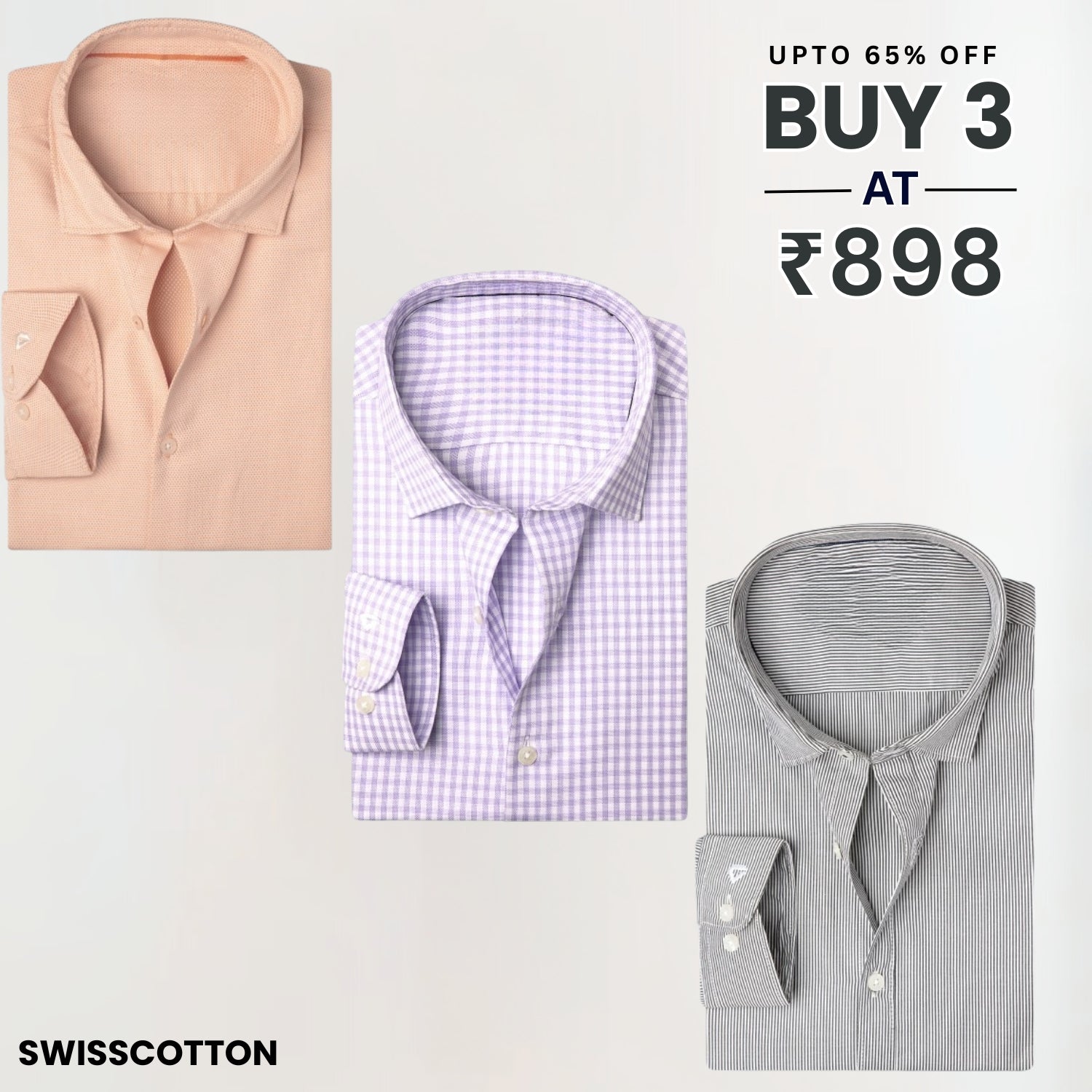 The Best 3 Formal Shirt Combo | Quality Meets Convenience | SC-03