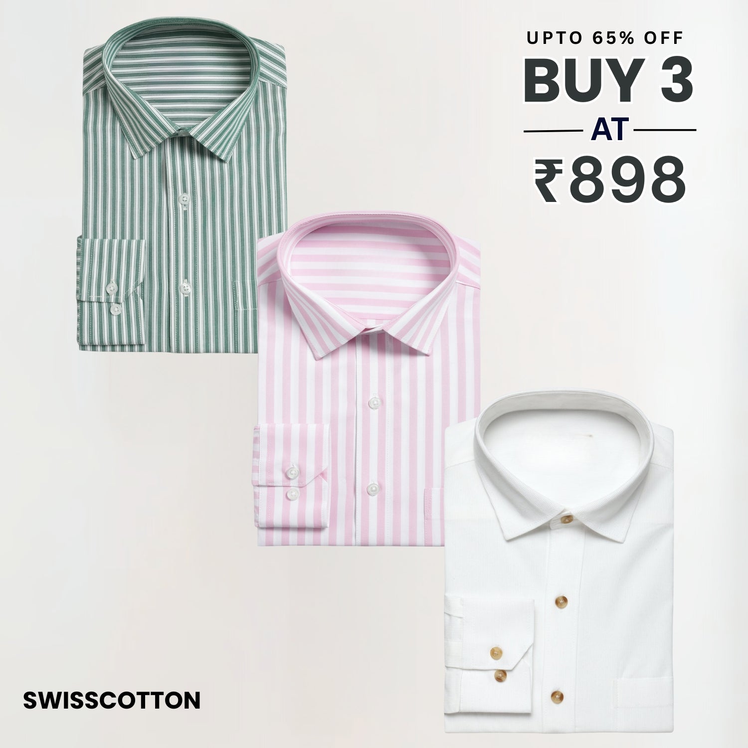The Best 3 Formal Shirt Combo | Quality Meets Convenience | SC-12