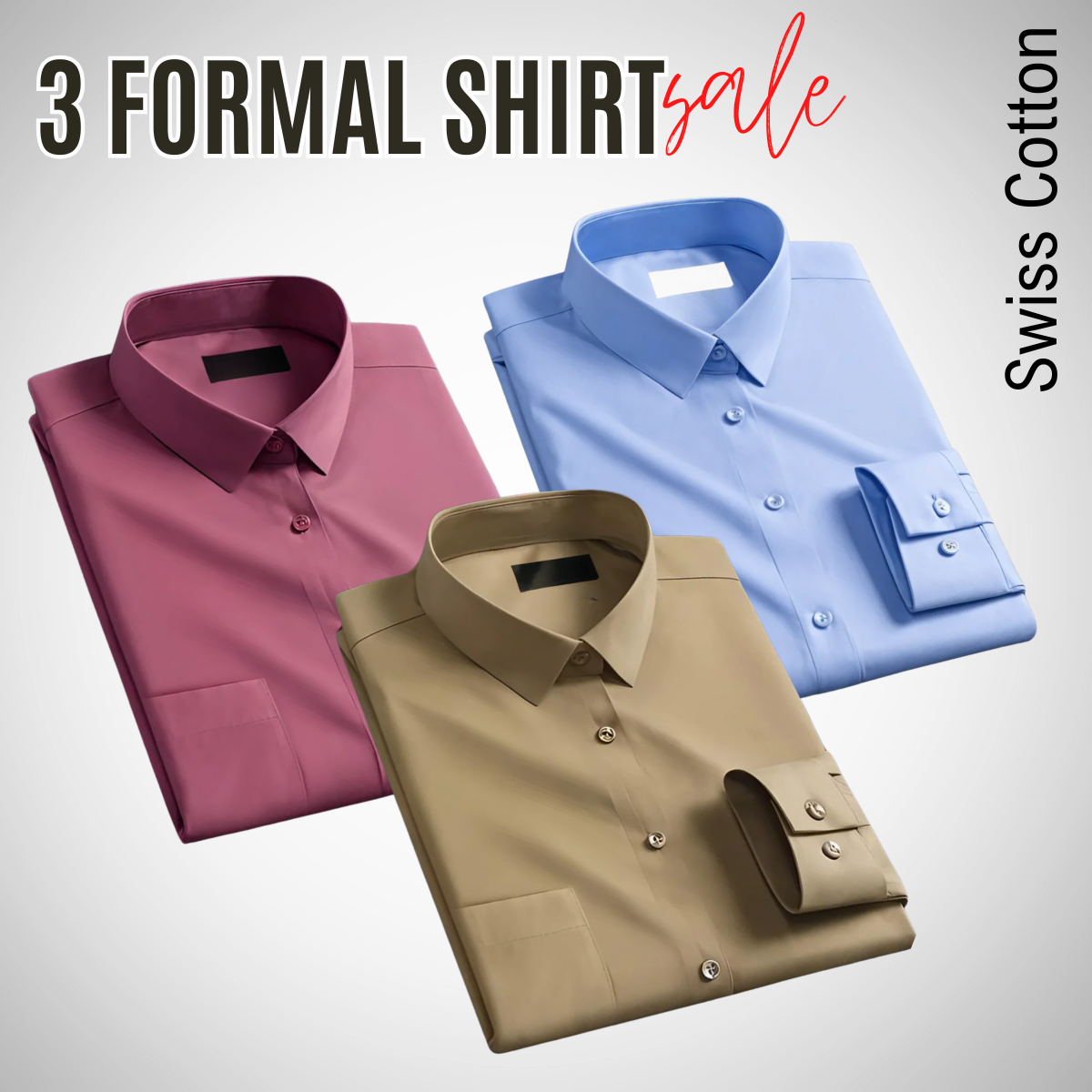 Men's Plain Shirts - 100% Premium Cotton, Pocket, Full/Half Sleeve | P-2