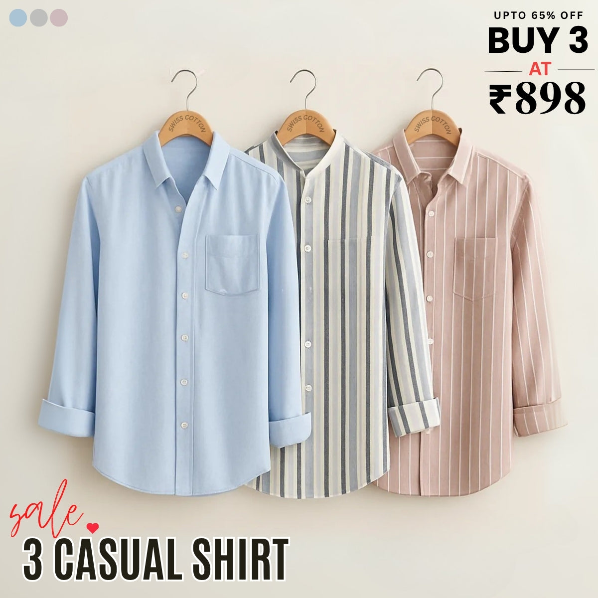 Stylish Branded Casual Shirts with Full Sleeves | CS-04