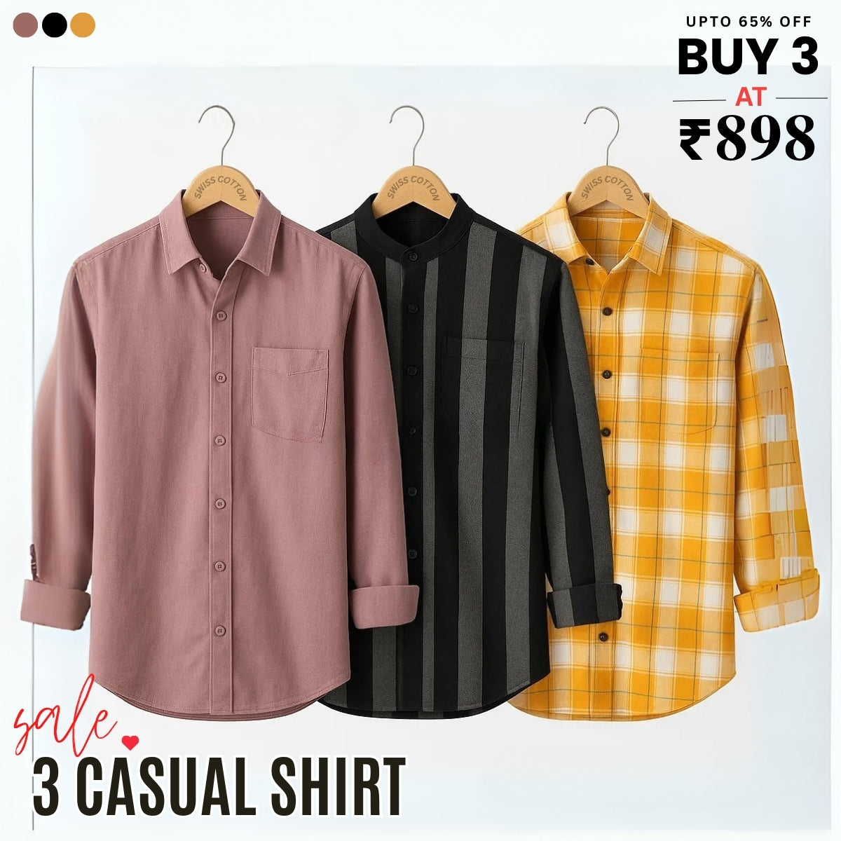 Stylish Branded Casual Shirts with Full Sleeves | CS-06