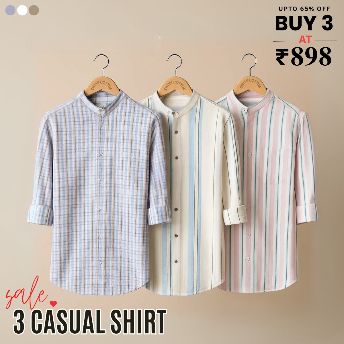 Stylish Branded Casual Shirts with Full Sleeves | CS-07