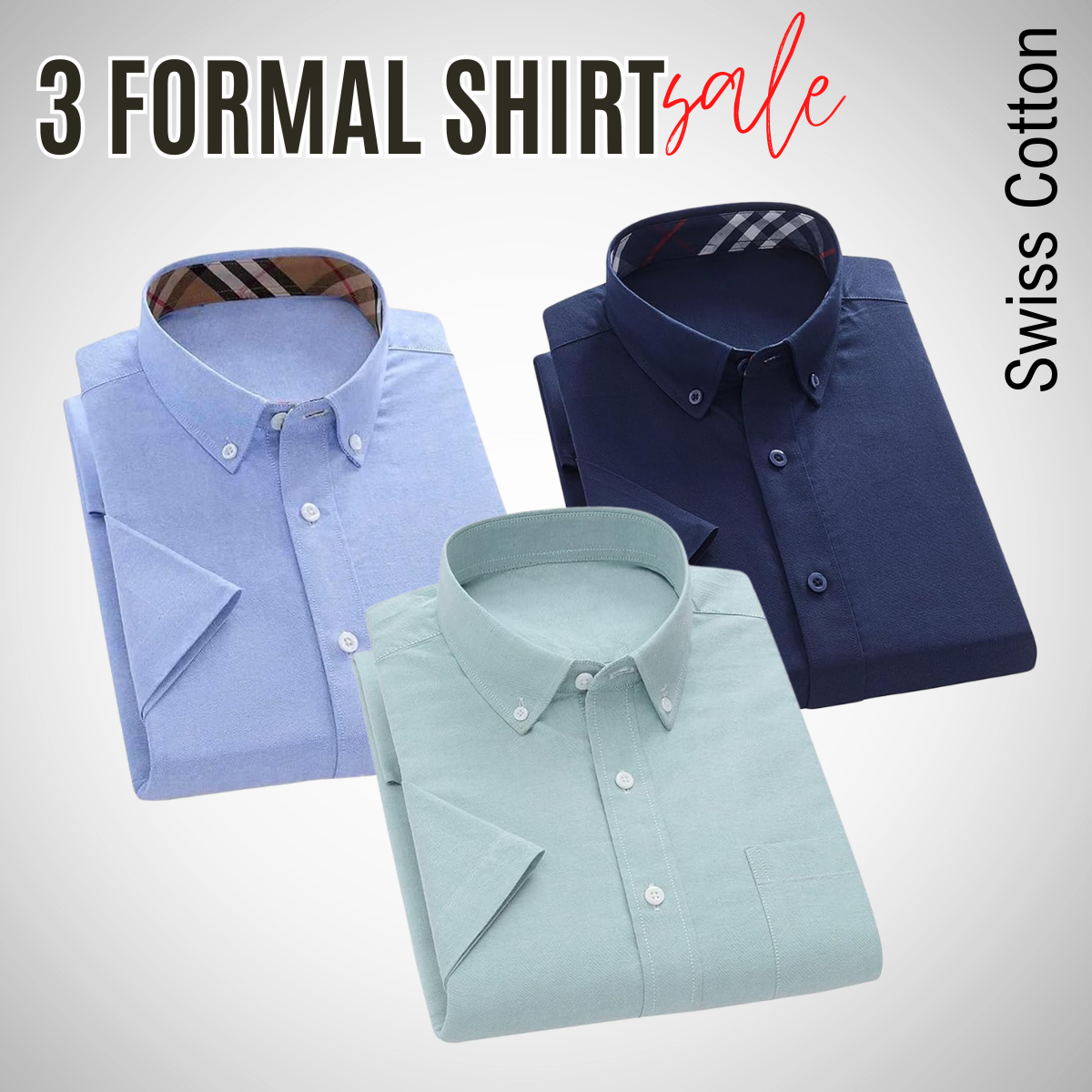 Men's Plain Shirts - 100% Premium Cotton, Pocket, Full/Half Sleeve | P-8
