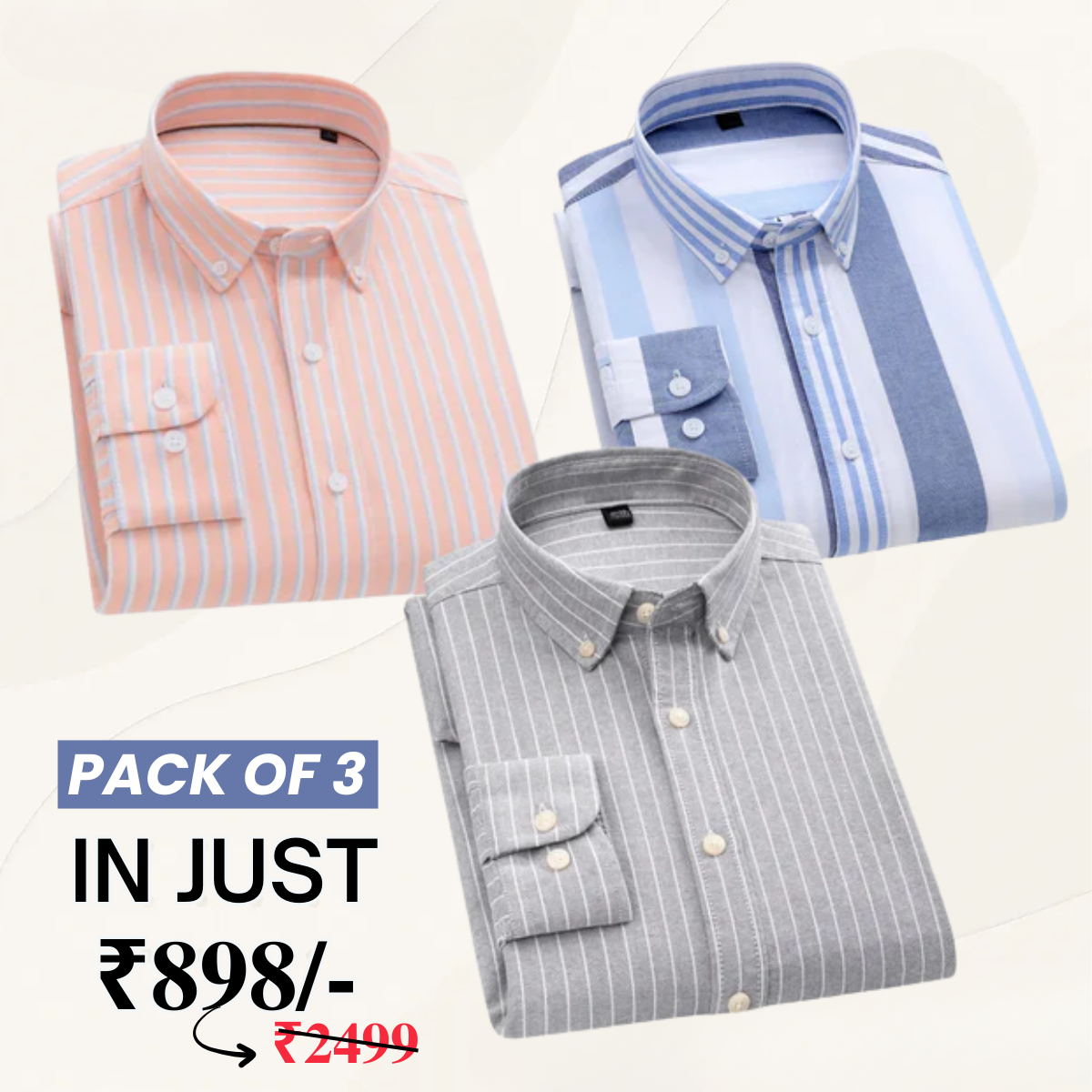 Premium Imported 100% High Quality Striped Shirt | Full/Half Sleeve | With Pocket | (FS-112)
